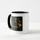 Supper bij Emmaus, 1606 Mok (Voorkant links)