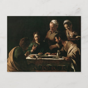 Supper in Emmaus, 1606 Briefkaart