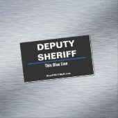 SUPPLÉMENT SHERIFF Mince Ligne Bleue Aimant Carte  (In Situ)