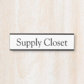 Supply Closet Kantoor Deurteken Deurbordje (Voorkant)