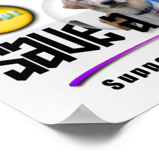 SUPPORT ANIMAL RESCUE - ADOPT! POSTER (Hoek)