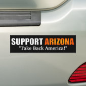 Support Arizona Bumpersticker (Op auto)