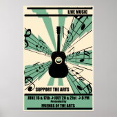 Support Arts Live Music Poster (Devant)
