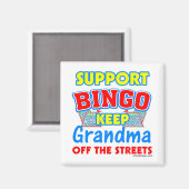 Support Bingo Grandma Magneet (Voorkant / Achterkant)