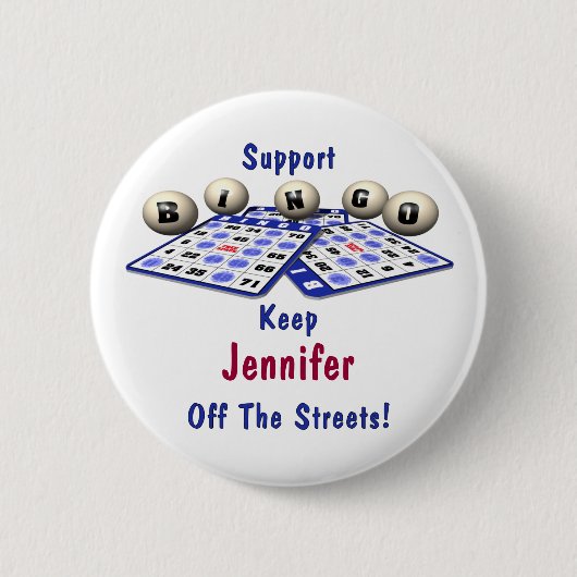 Support Bingo Ronde Button 5,7 Cm (Voorkant)