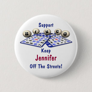 Support Bingo Ronde Button 5,7 Cm
