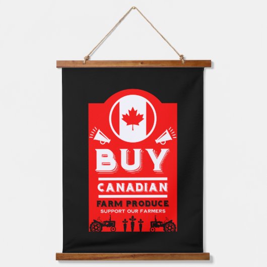 Support Canadian Farmers Hangend Wandkleed (Voorkant)