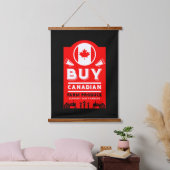 Support Canadian Farmers Hangend Wandkleed (Slaapkamer)