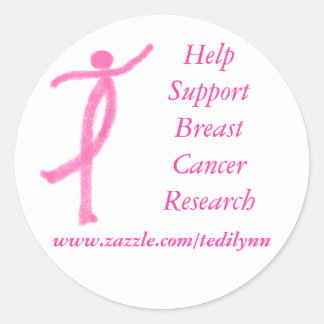 Support Cancer du sein autocollant