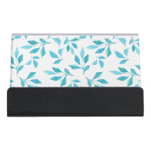 NOIR & BLANC AVEC FEUILLES AQUA