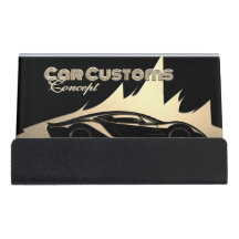 Voiture moderne de luxe noir et or gravé de style