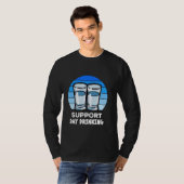 Support Day Drink Ouzo-bril voor Grieken T-shirt (Voorkant volledig)