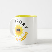 Support Day Drinking Funny Sunshine Mug (Devant gauche)