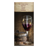 support de cartes d'échantillon de vin (Dos)