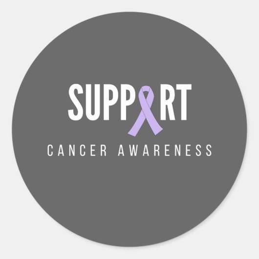 support de la sensibilisation au cancer Stickers (Devant)