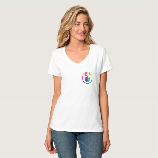 support design de t-shirt arc-en-ciel graphique vé (Devant entier)
