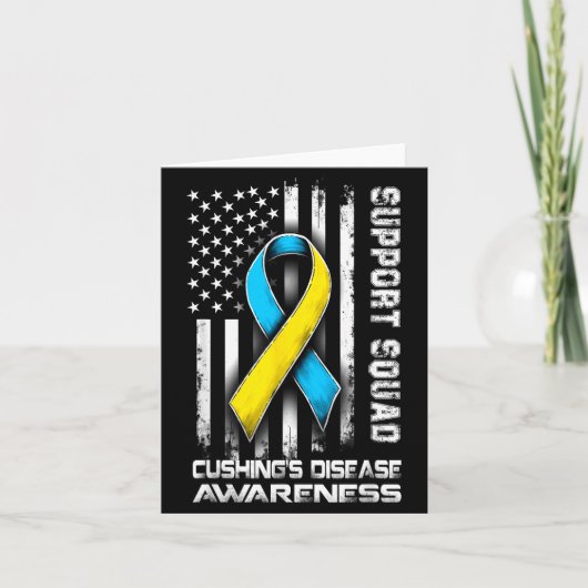 Support Disease s Squad Awareness Cushing Joke Kaart (Voorkant)