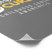 support d'une cure cancer de l'enfance Poster & Im (Coin)