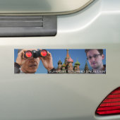 Support Edward Snowden Bumpersticker (Op auto)