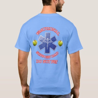 Support émotionnel Softball Papa T-shirt