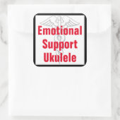 Support émotionnel Ukulele - Sticker amusant (Sac)