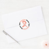 Support Endometrial Cancer Awareness Ronde Sticker (Envelop)