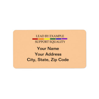 Support Equality Adreslabel Blad Etiket