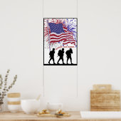 Support Exquis Nos Troupes Trois Soldats Poster (Cuisine)