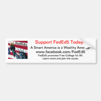 Support FedEd5-Bumpersticker Bumpersticker