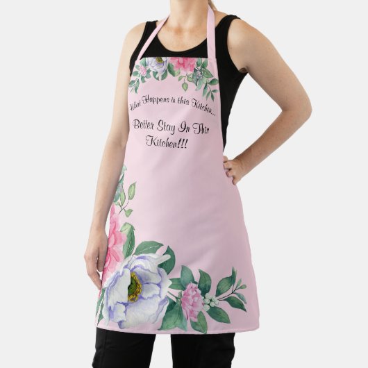 Support féminin mignon partout sur papier tablier (Insitu)