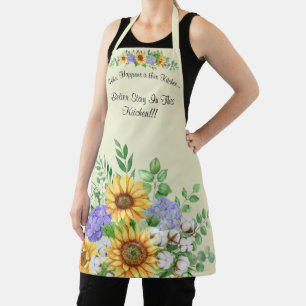 Support féminin mignon partout sur papier tablier