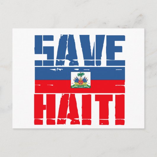 SUPPORT HAITI BRIEFKAART (Voorkant)