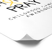 support.hope.pray. cancer Affiches et imprimés (Coin)