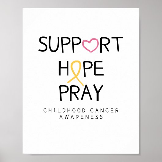 support.hope.pray. cancer Affiches et imprimés (Devant)