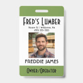 Support Independent Media Frog Name Badge (Voorzijde)