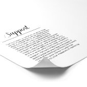 SUPPORT Inspirationnel Impression minimaliste (Coin)