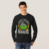 Support Local   Farmer Retro Farming Men Women Far T-shirt (Voorkant volledig)