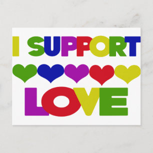 Support Love Briefkaart