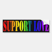 Support Love Bumpersticker (Voorkant)