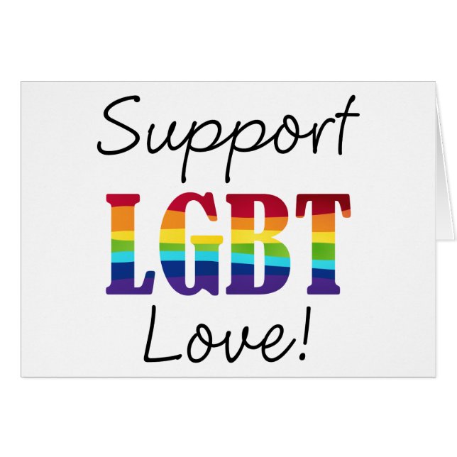 Support Love Gay pride Tee - shirts et cadeaux (Devant horizontal)