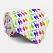 Support Love - Rainbow Stropdas (Opgerold)