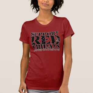 Support op rode vrijdag t-shirt