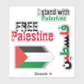 Support Palestine Sticker Pack (Vel)