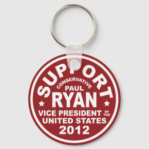 Support Paul Ryan Vice President Seal Sleutelhanger