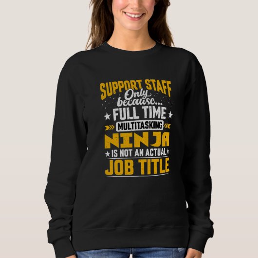 Support Personeel Functietitel Support Medewerker Trui (Voorkant)