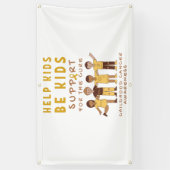 support pour le cancer de l'enfance Bannière Panne (Vertical)