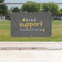 support pour le cancer de l'enfance Bannière Panne