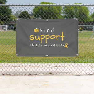 support pour le cancer de l'enfance Bannière Panne
