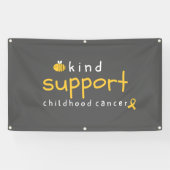 support pour le cancer de l'enfance Bannière Panne (Horizontal)