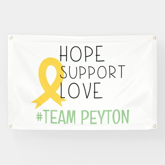 support pour le cancer de l'enfance Bannière perso (Horizontal)